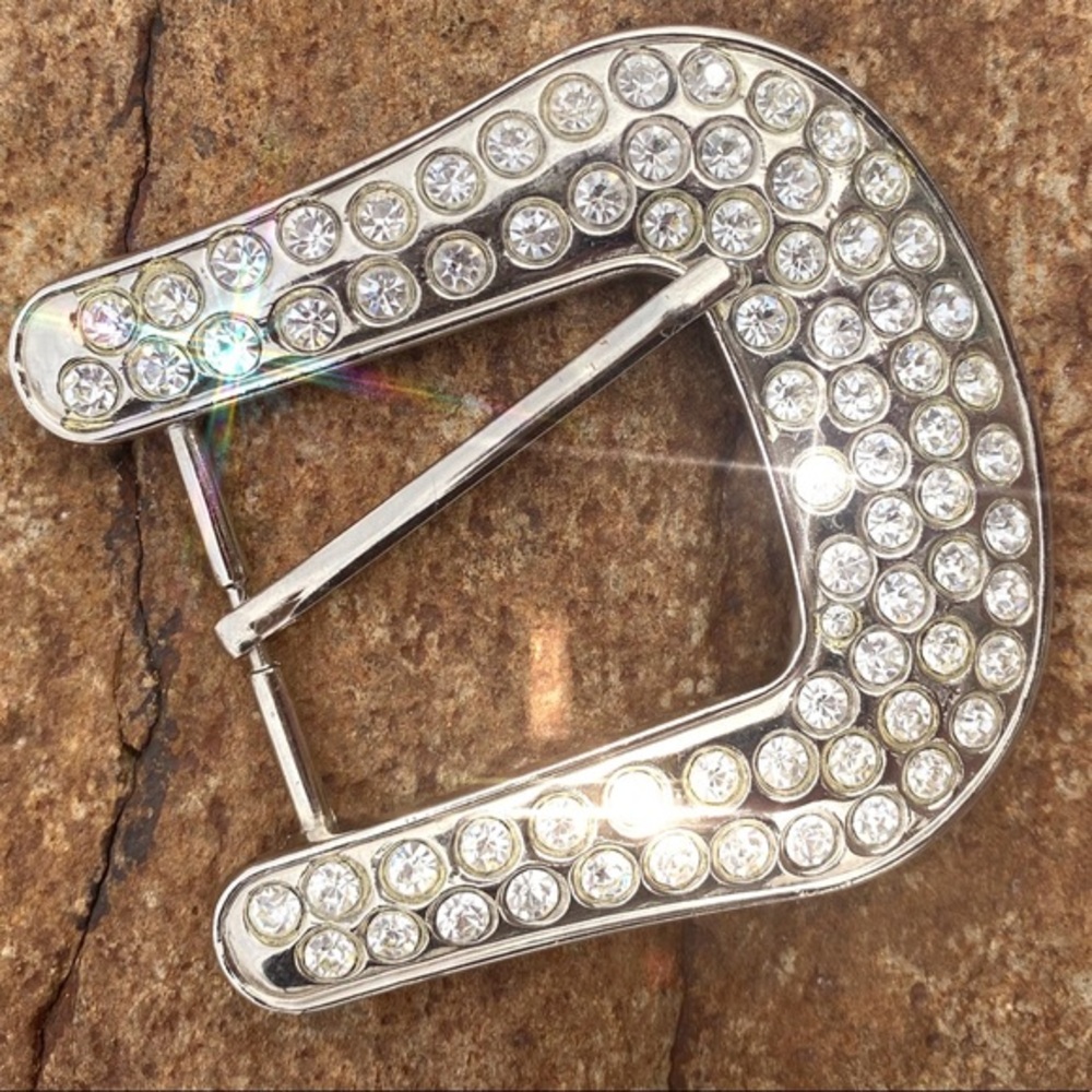 XL bling belt buckle
